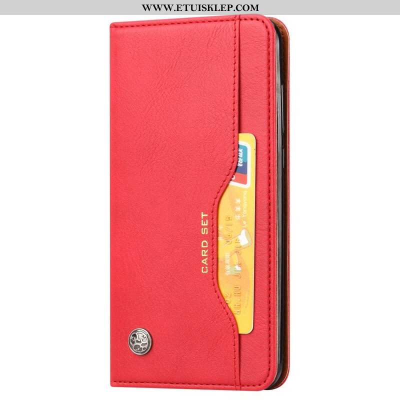 Etui Na Telefon do Xiaomi Redmi Note 10 / 10S Etui Folio Etui Na Karty Ze Sztucznej Skóry